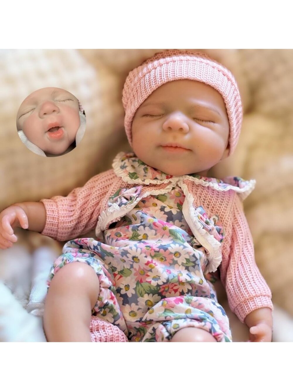Realistic 12-13 Inch Silicone Reborn Baby Doll Girl, Handmade Full Body, Clothes